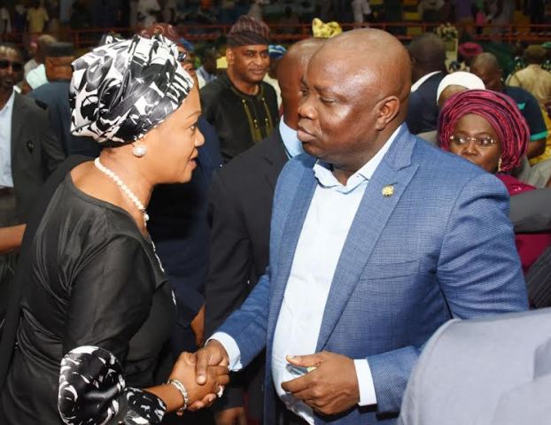 Ambode with Senator Oluremi Tinubu during the event