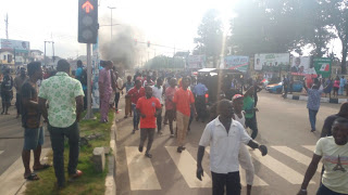 Protesters in Ondo