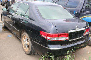 Car bought with proceeds of crime impounded from one of the suspects 