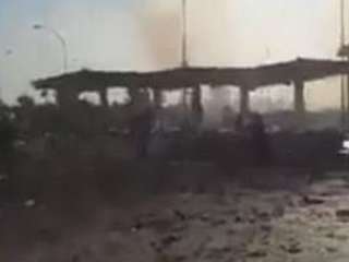 Grainy footage showing the aftermath of the attack appeared on Twitter