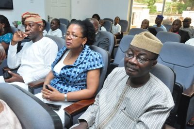 Hosted by CIAPS Lagos. Pix – Mr. Kunle Ajibade, Executive Editor of The News, PM News (l) and other guests 