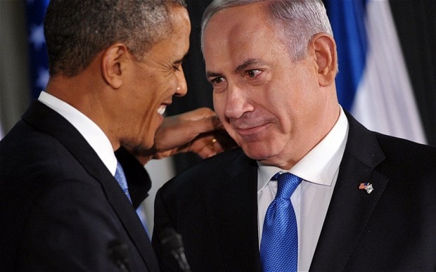 Obama and Benjamin Netanyahu