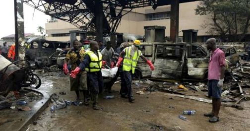 Scene-of-a-gas-station-explosion-in-Ghana