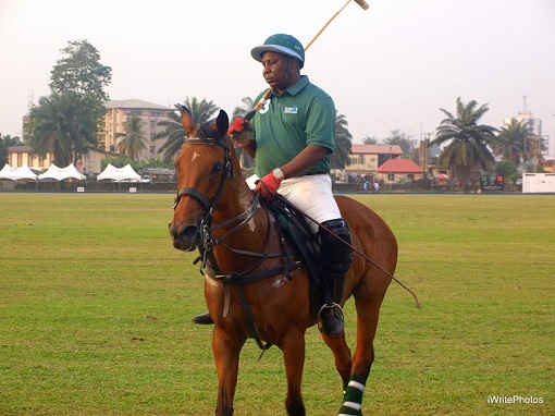 A Polo player getting ready for some action at the Port Harcourt tourney