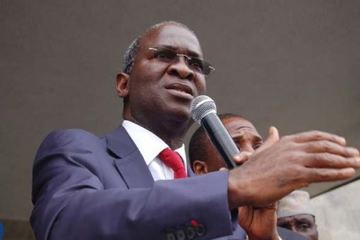 Minister of Works Power and Housing, Mr Babatunde Fashola SAN. You can now report corruption in his ministries to SERAP for action