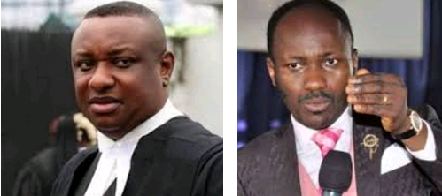 Sex Scandal: Apostle Suleiman Demands Apology From Festus Keyamo - P.M