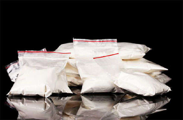 bagged cocaine