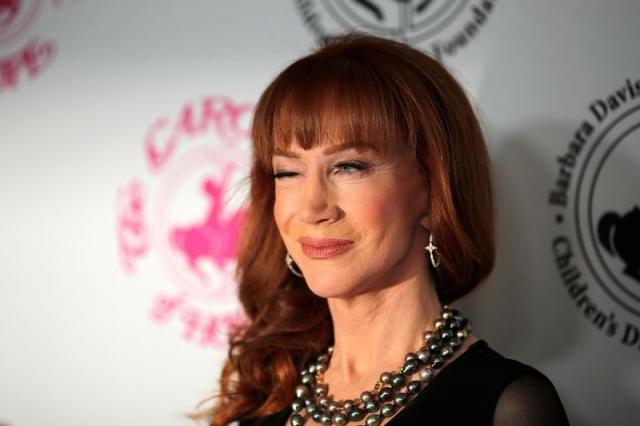 Comedian Kathy Griffin arrives to the Carousel of Hope Ball in Beverly Hills, California