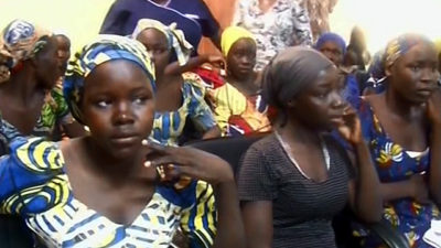 Some of the 82 released Chibok schoolgirls