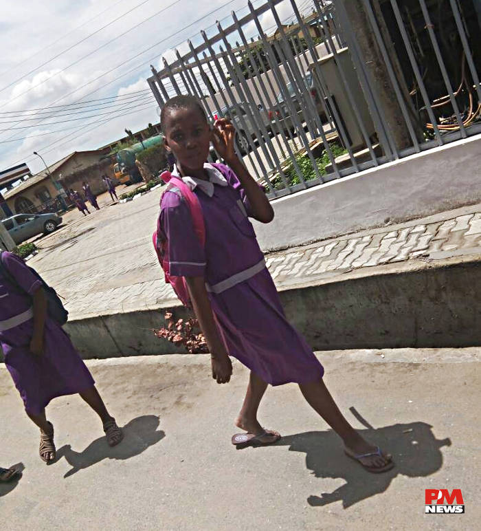 student of Okota High School at Isolo Okota