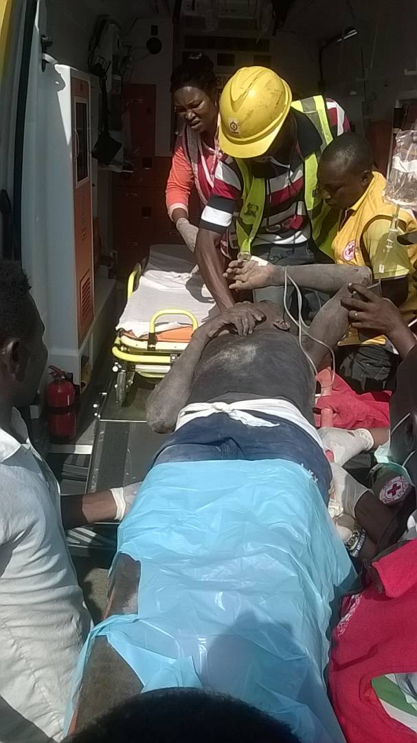 rescued victim of ilasa building collapse
