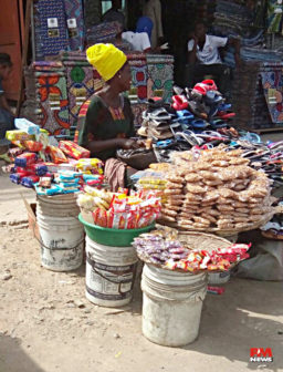 Happy Trader at Oshodi Market
