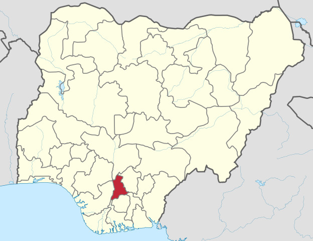 Location of Anambra in Nigeria.