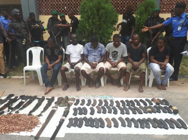 Evans gang members and weapons of war