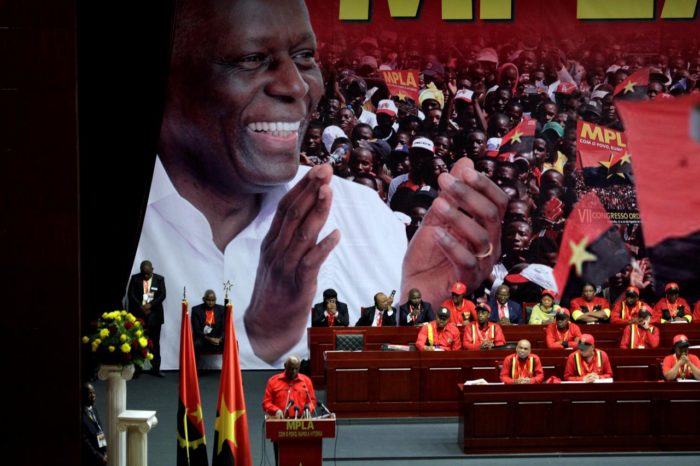 FILE PHOTO: Angolan President and MPLA leader, Jose Eduardo dos Santos speaks at the ruling MPLA party congress to determine candidates for the 2017 elections in the capital Luanda