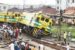 A derailed Nigerian train