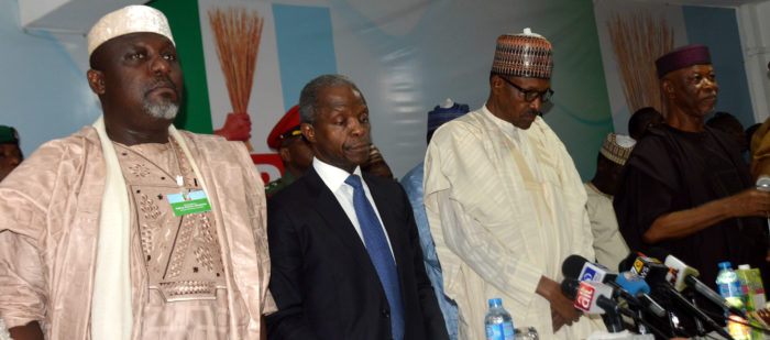 APC meeting precided over by president Buhari