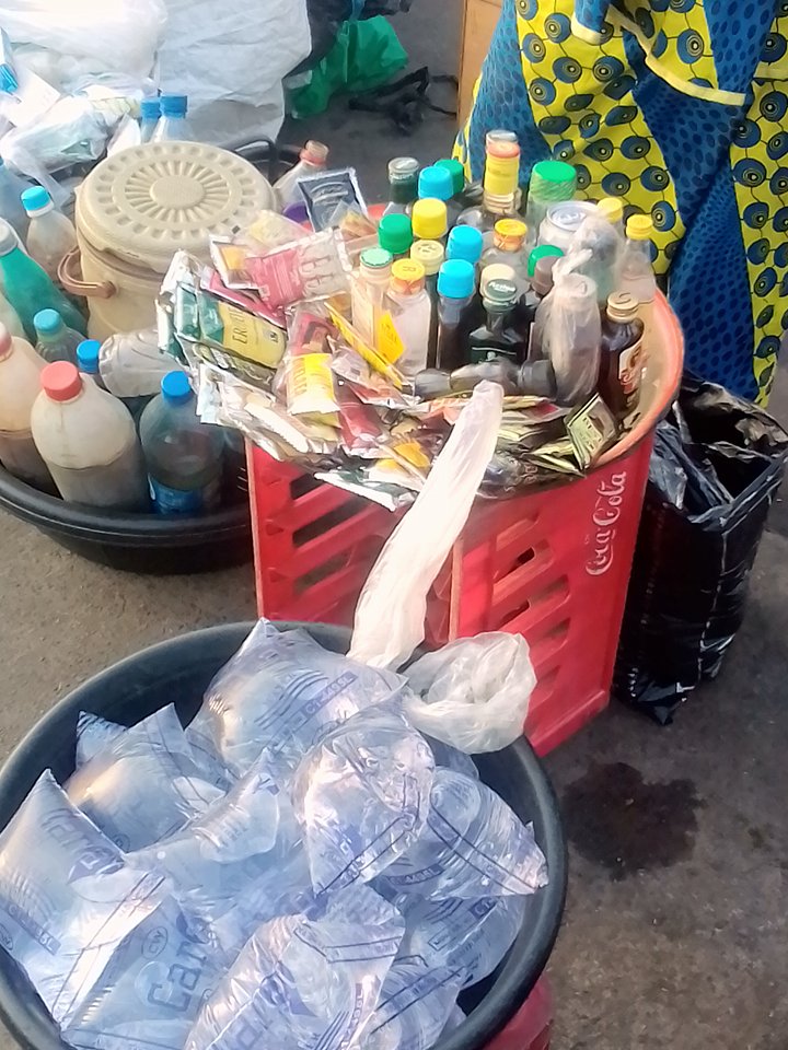 A typical Agbo seller stand