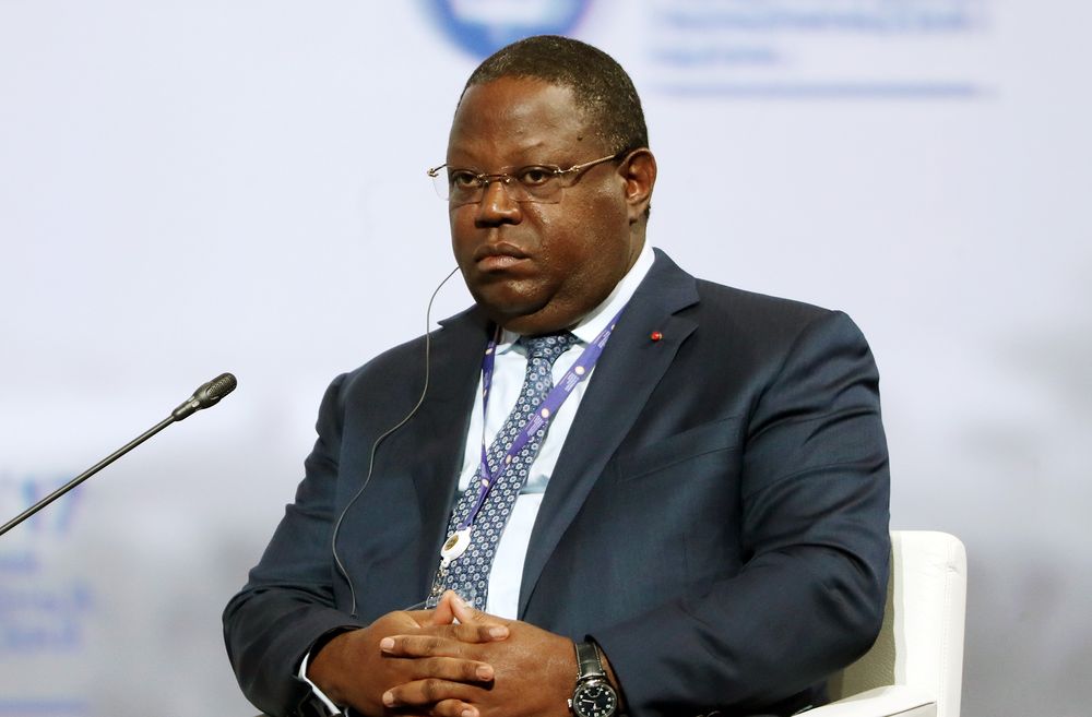 Gabonese Prime Minister Emmanuel Issoze-Ngondet