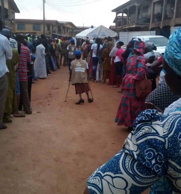 Osun rerun 2 Heavy presenceof voters in Osogbo despite the heavy downpour