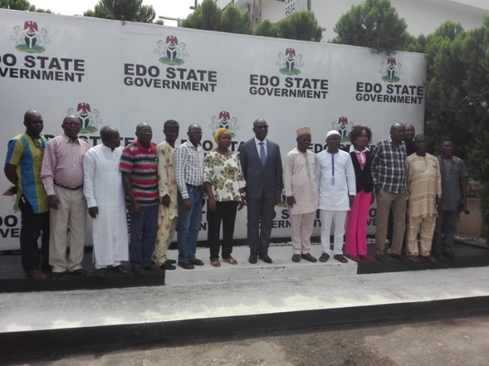 Governor Obaseki and members of the Correspondents’Chapel