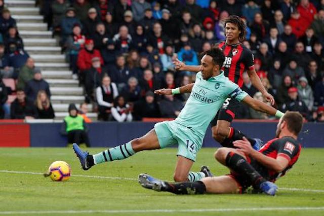 Aubameyangs-goal-bound-tap-at-AFC-Bournemouth