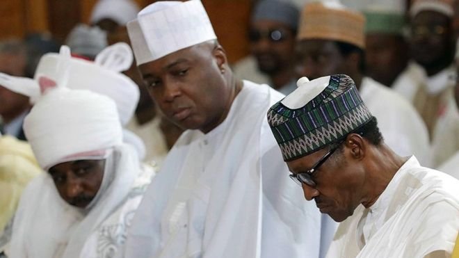 Killer-look-Saraki-and-President-Buhari