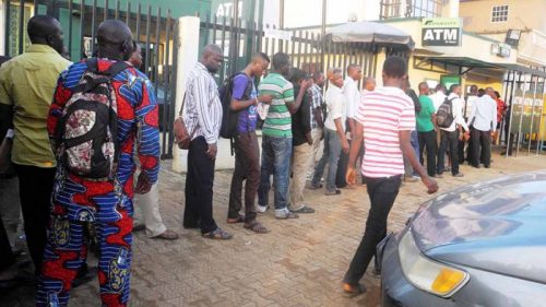 Long-queues-at-Lagos-Trade-fair-as-only-one-ATM-functional