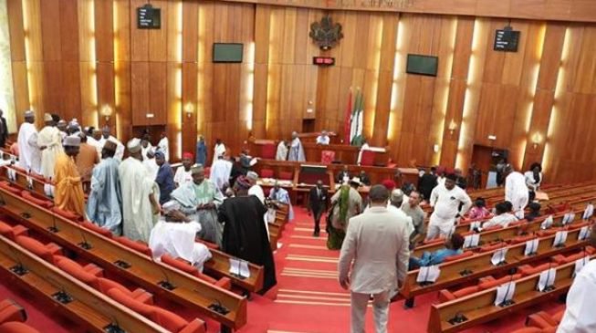 Nigerian-Senate-in-rowdy-session