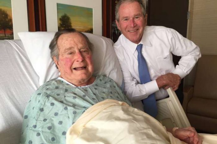 Former-U.S.-President-George-HW-Bush-hospitalised