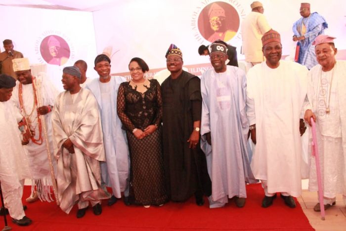Yoruba foremost personalisties in group picture with Governor Abiola Ajimobi and his wife, Florence