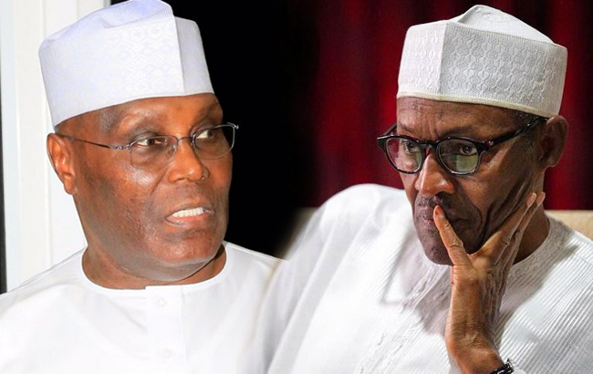 Atiku (left) Buhari(right): Atiku criticicises decision of Buhari to spend $1.5 billion to rehabilitate Port Harcourt refinery