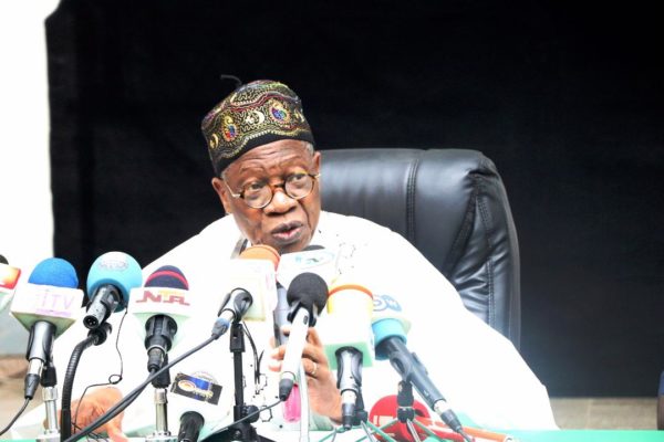 Alhaji Lai Mohammed: Minister of Information and Culture