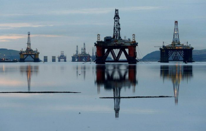 Crude oil field