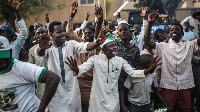 nigerians celebrating