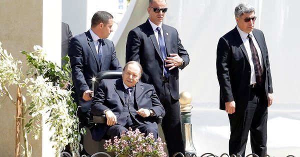 Bouteflika in his last days in office in 2019