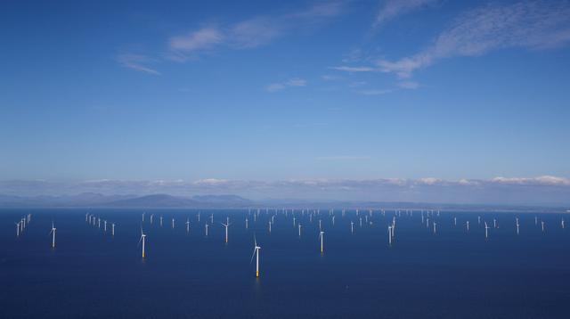 Britain offshore wind field