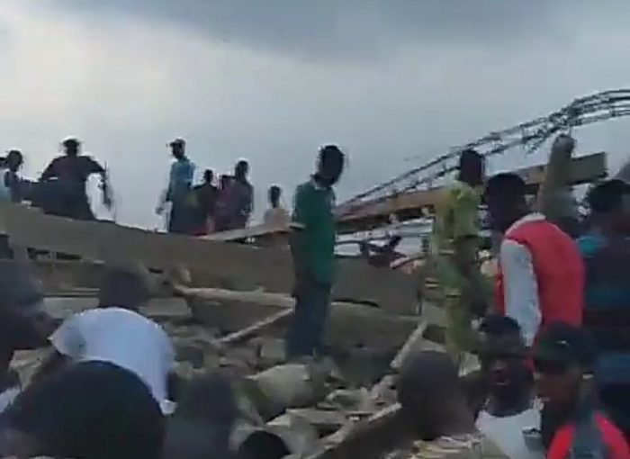 Collapsed building