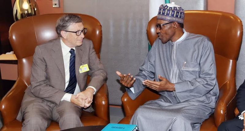 Bill Gates with President Muhammadu Buhari