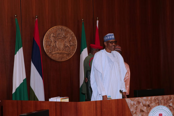 PRESIDENT BUHARI PRESIDES OVER FEC MEETING