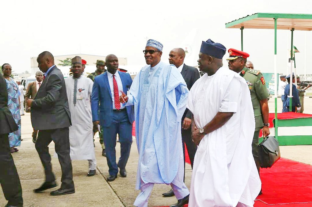 President Buhari with Ambode