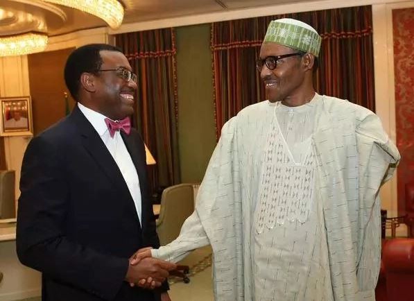 President-Muhammadu-Buhari-and-Akinwunmi-Adesina