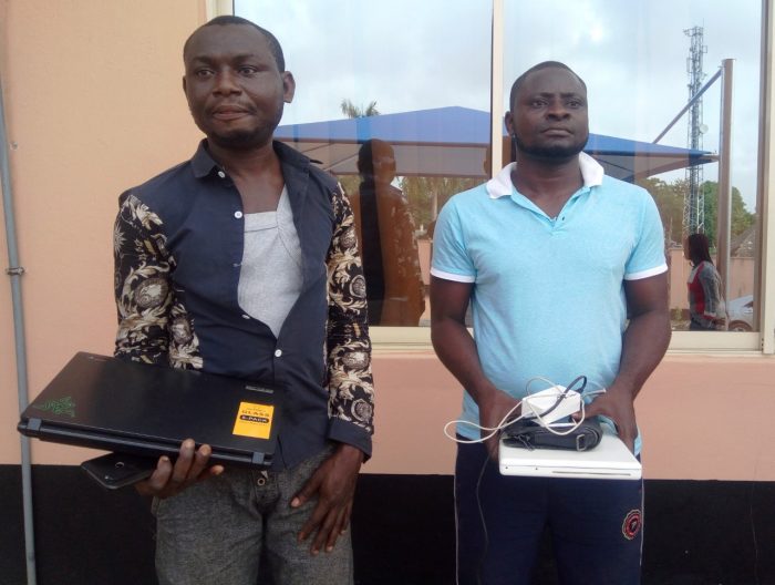 Suspects handed over to EFCC by Operation Burst are, Operation Burst