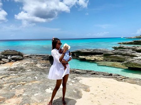 Agbani Darego shares moments with her son - P.M. News