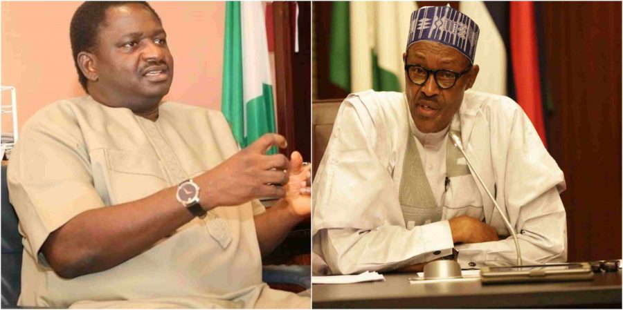 Femi Adesina and President Buhari