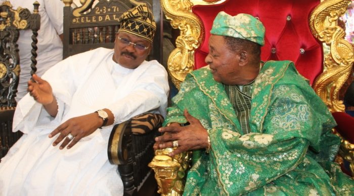Governor Abiola Ajimobi and Alaafin of Oyo, Oba Lamidi Adeyemi 111