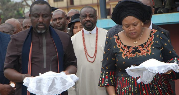 Nkechi Okorocha and husband Rochas Okorocha: EFCC denies arrest story