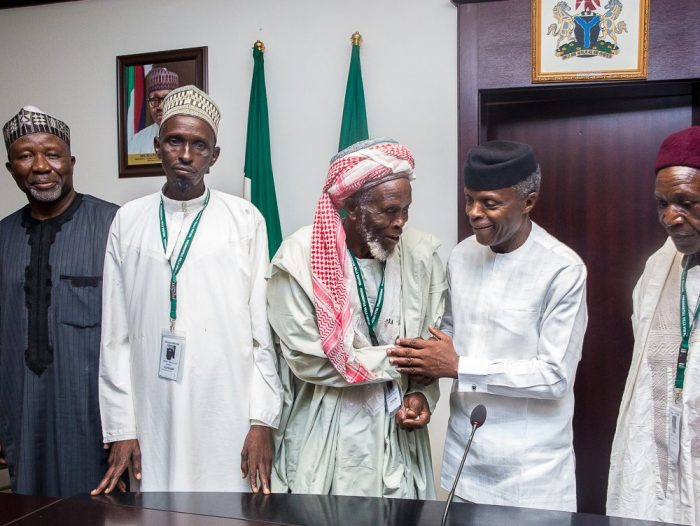 Osinbajo with Imam Abdullahi Abubakar