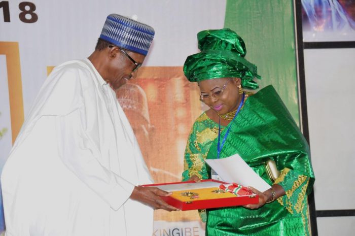 President Buhari and Ganiat Fawehinmi last year June