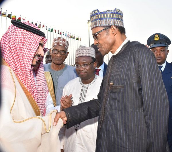 Welcome to President Buhari by Prince Abdullah bin Bandar bin Abdulaziz Al Saud